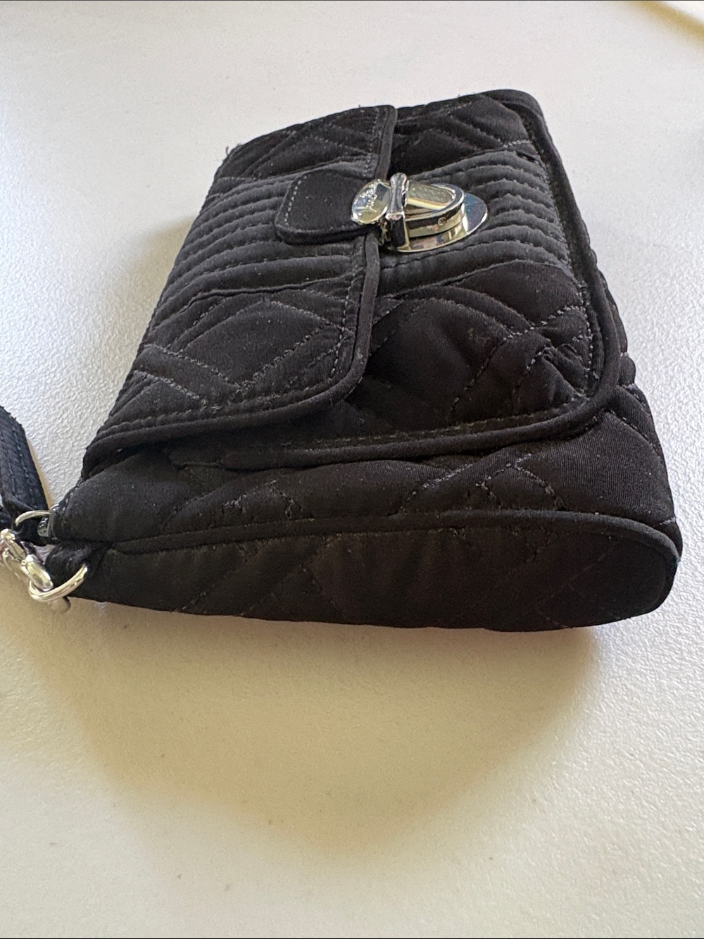 Vera Bradley - Quilted wristlet. purse, handbag. Black. - Picture 4 of 12